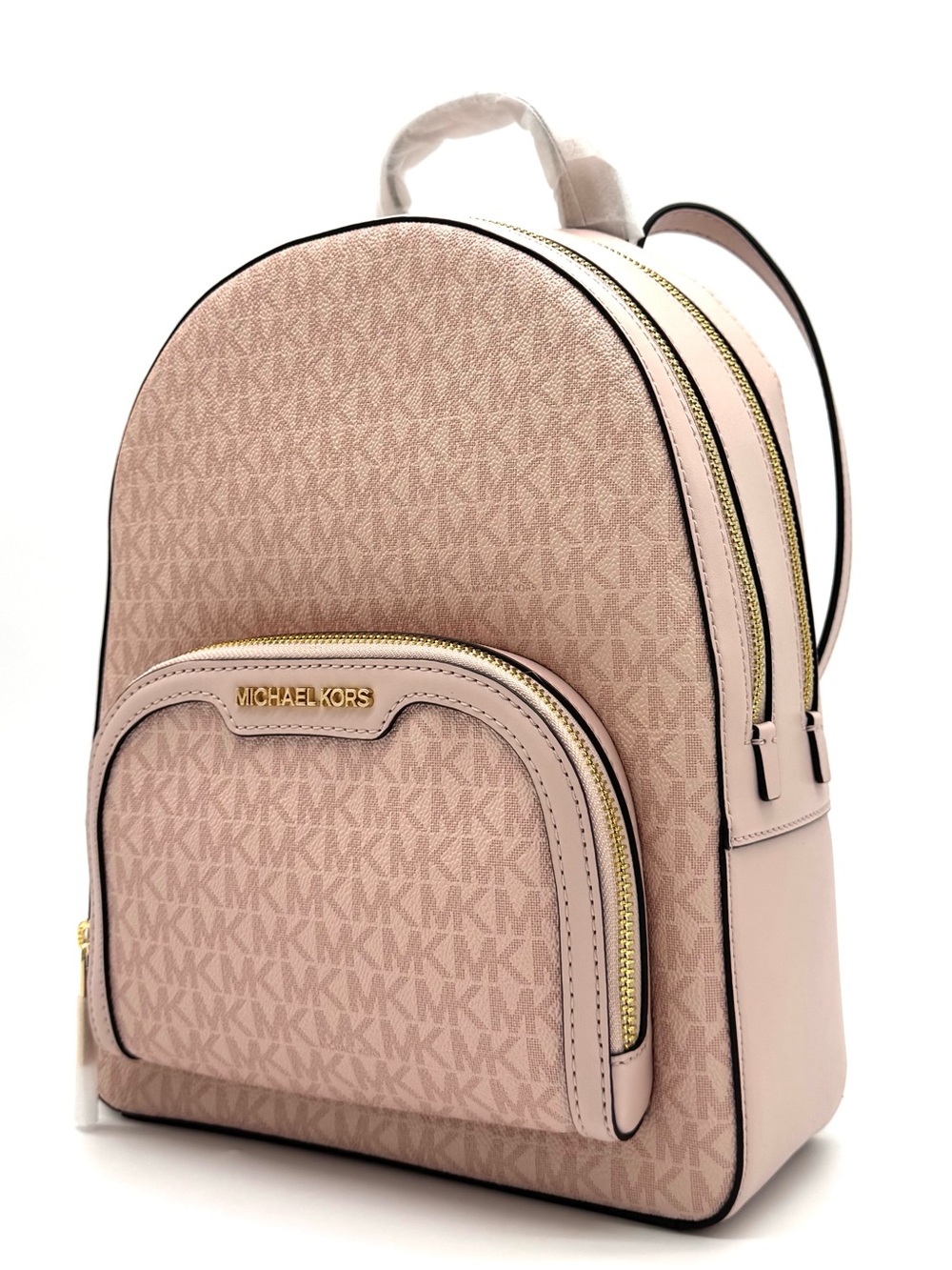 Michael Kors Jaycee Medium Signature Logo Backpack Powder Blush